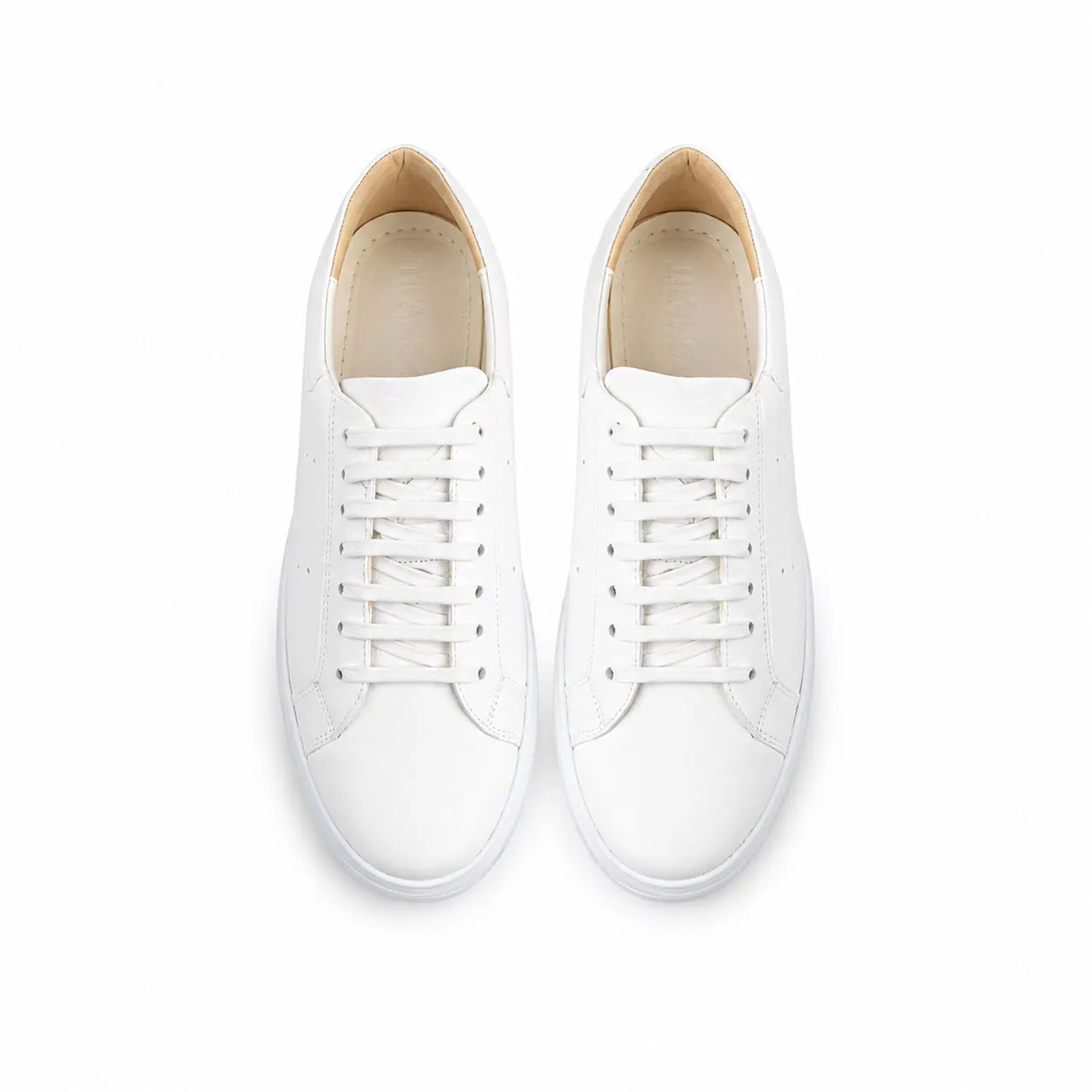 Basket pour homme 348 blanc cuir miniature